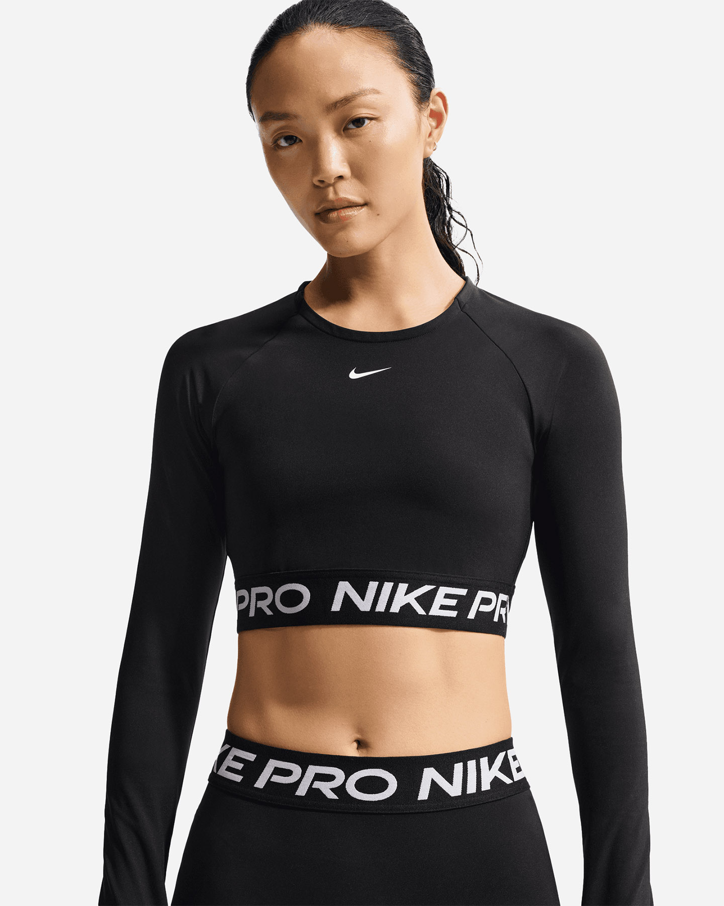 T-shirt training NIKE PRO CROP W - Nero - 3 | Cisalfa Sport