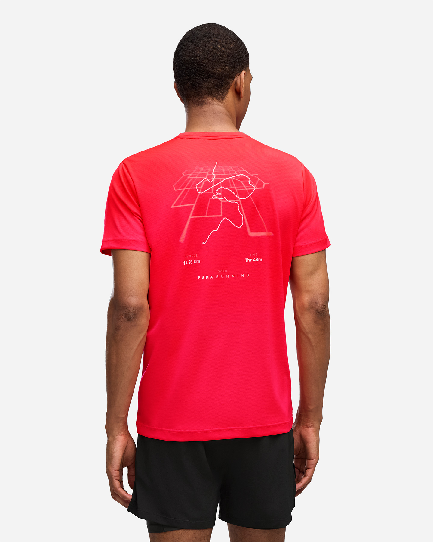T-shirt running PUMA RUN ILLUSTRATIVE M - Rosso - 2 | Cisalfa Sport