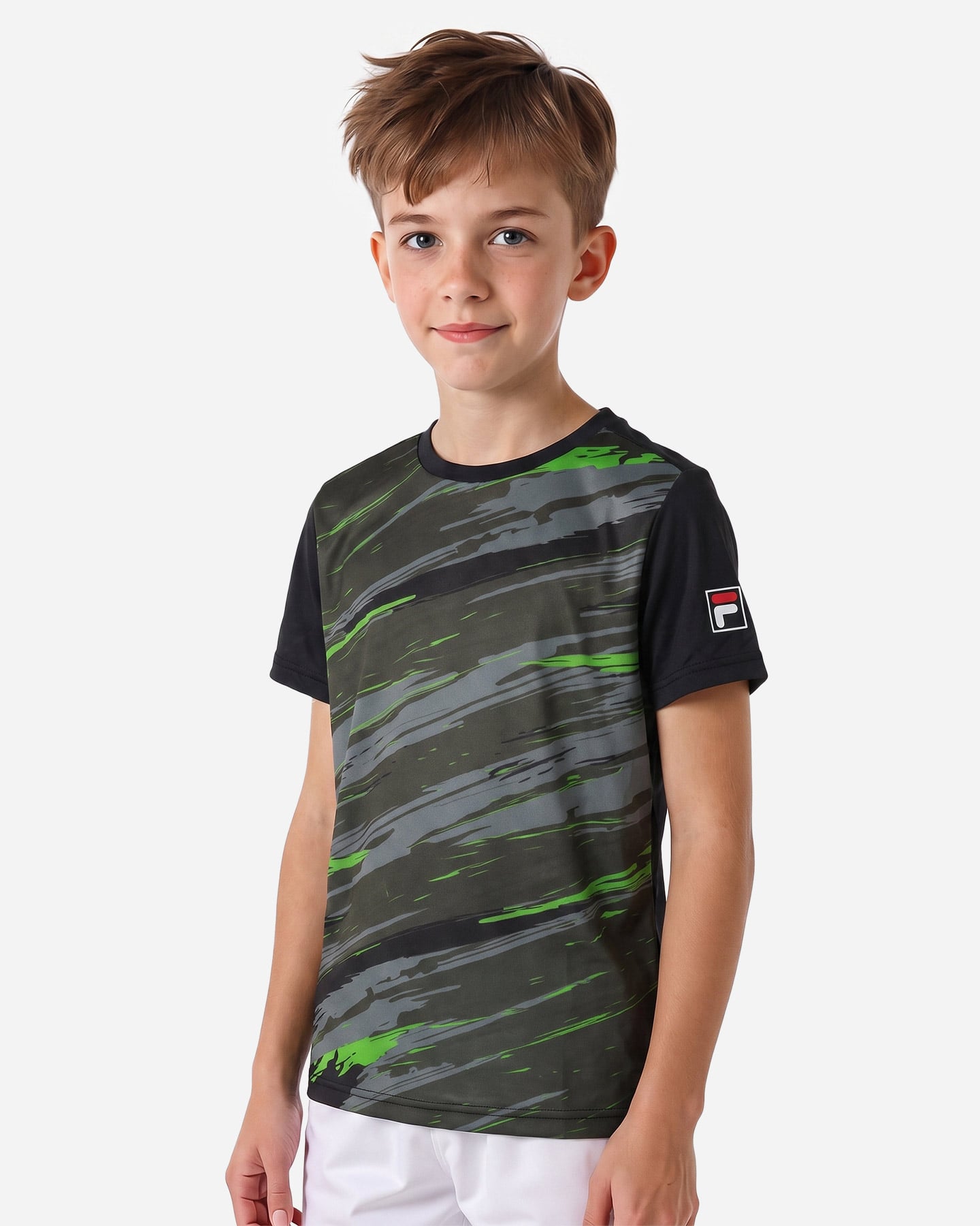 T-shirt tennis FILA COURT LEGACY JR - Nero - 2 | Cisalfa Sport